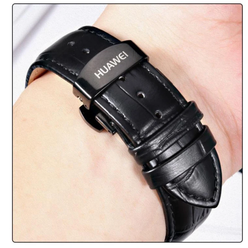 Huawei-レザーウォッチバンド,22mm,オリジナル,Huawei gt2 pro gt 3 46mm,高品質