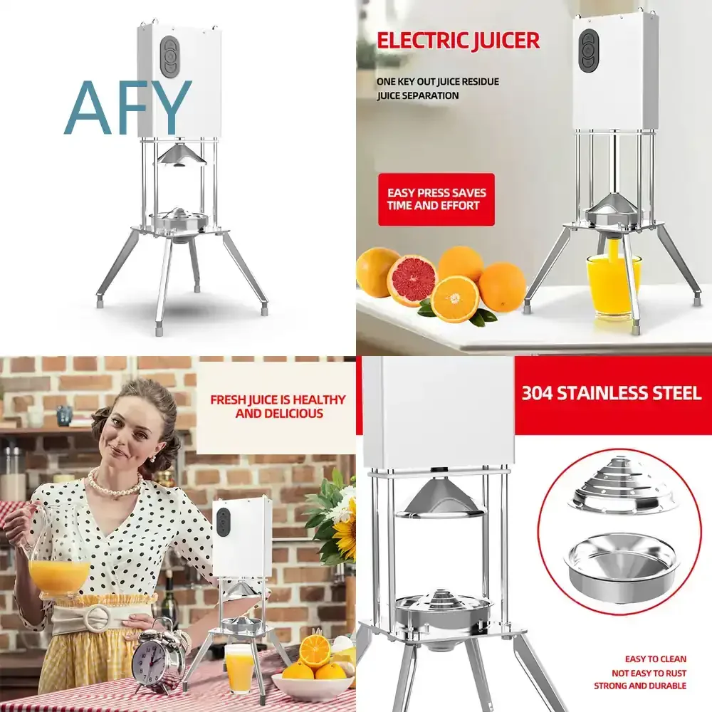 Fresh Juice Machine for Commercial Milk Tea Shop Stainless Steel Orange Juicer Extractor Espremedor Suco for Small Business
