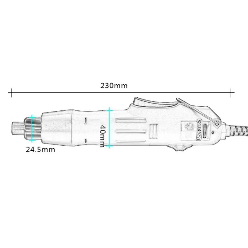 Adjustable speed straight self-stop wrench with 1.6-5MM screw head set 220V BD-2636 801 electric screwdriver