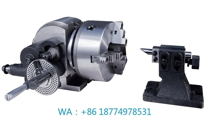 Chuck tailstock placa divisória cabeça divisória BS-1-6 cabeça divisória semi-universal fresadora 3 mandíbulas