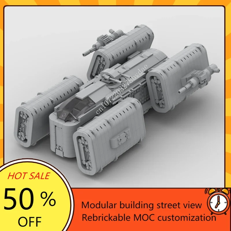 

1681PCS YC7 Bounty Hunter Ship Space War Weapon MOC SpaceShip Battle Model Building Blocks Architecture DIY Assembly Toy Gift