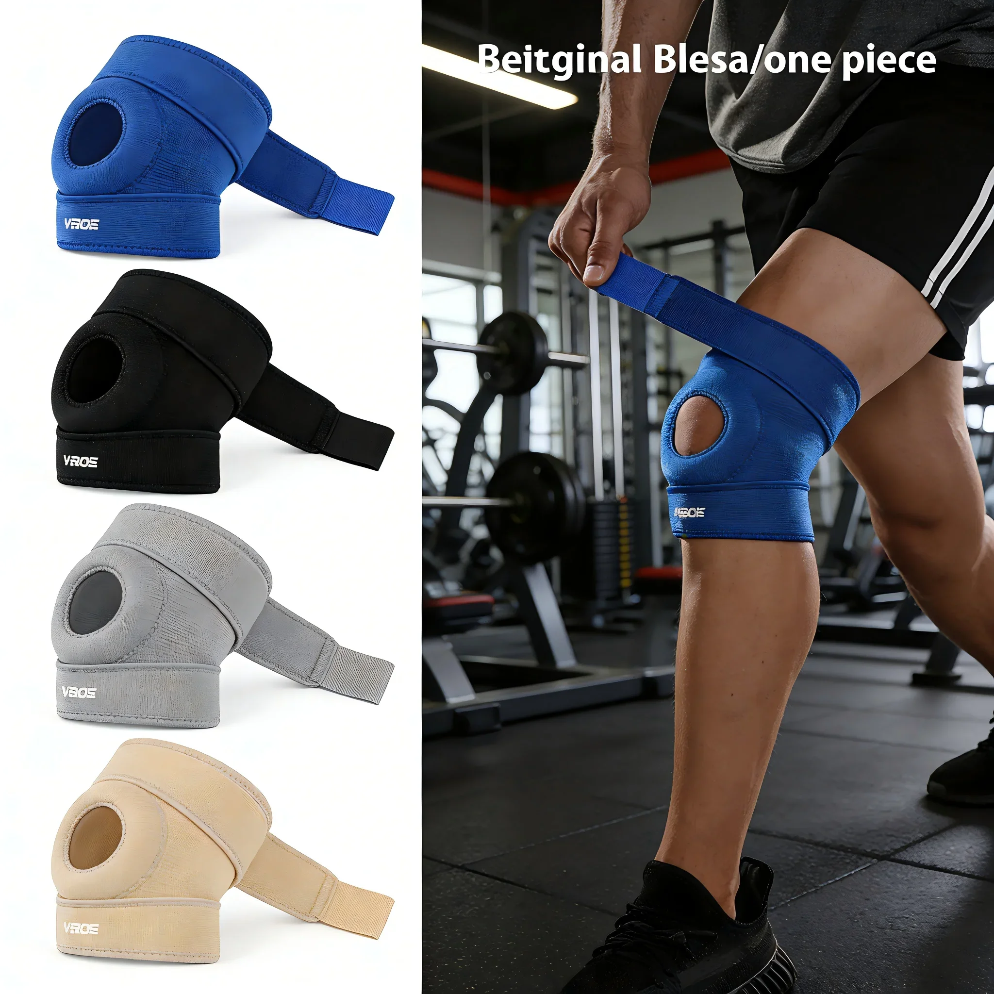 

Наколенник для женщин и мужчин с регулируемой поддержкой и боковыми стабилизаторами для восстановления после разрыва мениска, артрита, травм, для бега и тренировок