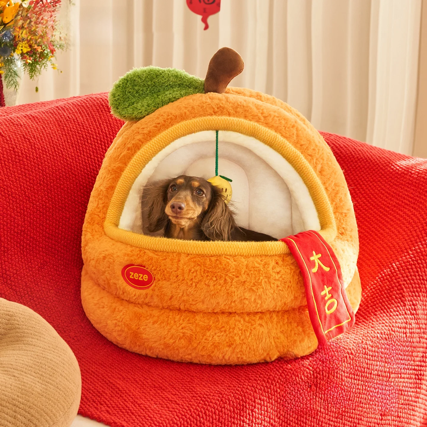 lit-pour-chien-de-style-tente-mongole-zeze-open-style-tout-confort-toute-saison-lit-pour-petit-chien-de-couleur-orange-nid-pour-animaux-de-compagnie-adapte-aux-chats-et-aux-chiens