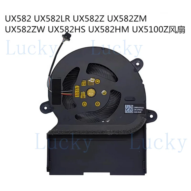 f   For ASUS Pro Duo 15 OLED UX582 UX582LR UX582Z UX5100Z Laptop Cooling Fan