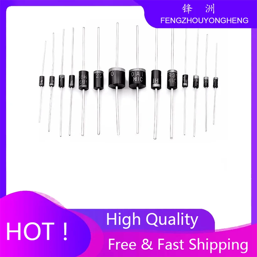 100PCS MUR1100E MUR160 MUR460 HER108 HER207 HER208 HER307 HER308 Diode DIP Free Ship DB3 DB4 SF14 SF16 SF1600 SF28 SF54 SF56