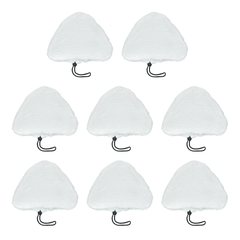 3/6/8 pièces remplacement pour vadrouilles à vapeur en microfibre, tampons triangulaires adaptés aux vadrouilles à vapeur H20