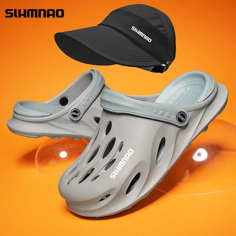 

Men's and women's new style sandals EVA soft soled beach shoes, home garden shoes, casual outdoor hiking and fishing sandals