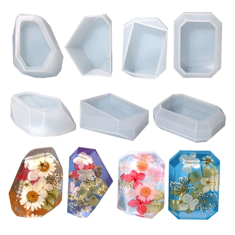 Moldes resina torre cristal piedra diamante para molde jabón cristal flor epoxi resina