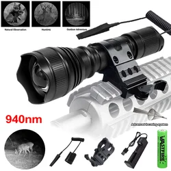 T21 IR Flashlight 200 yard Zoomable Focus 7 Watt 850nm-940nm LED Infrared Radiation Lamp Night Vision Torch Hunting Lantern