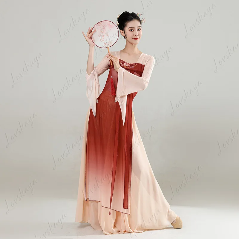 

Классический танец, Костюм для классического танца, Элегантный этнический стиль, Костюм для выступлений Хань и Тан