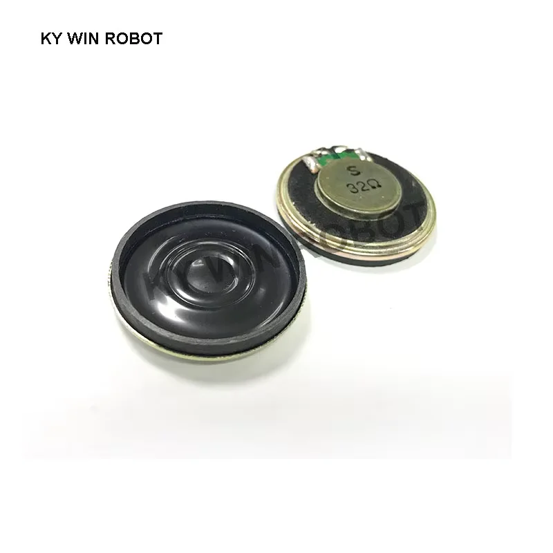 2 ピース/ロット新しい超薄型スピーカー 32 オーム 1 ワット 1 ワット 32R スピーカー直径 32 ミリメートル 3.2 センチメートル厚さ 6.5 ミリメートル