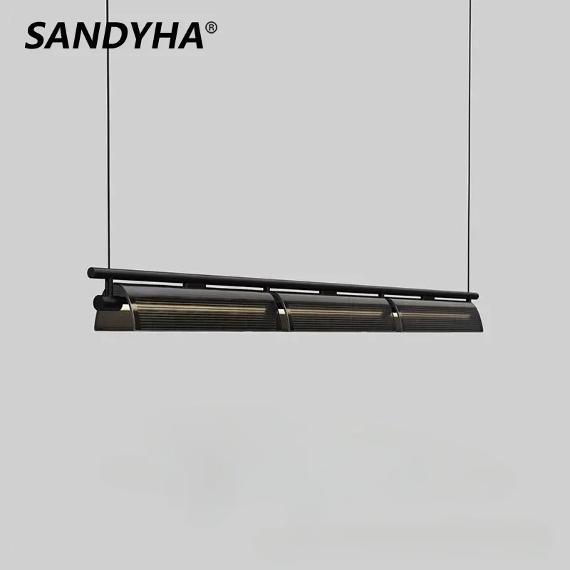 

SANDYHA Nordic Minimalist Pendant Light Restaurant Hanging Chandelier Led Lamp Dining Table Living Room Lighting Decoration Home