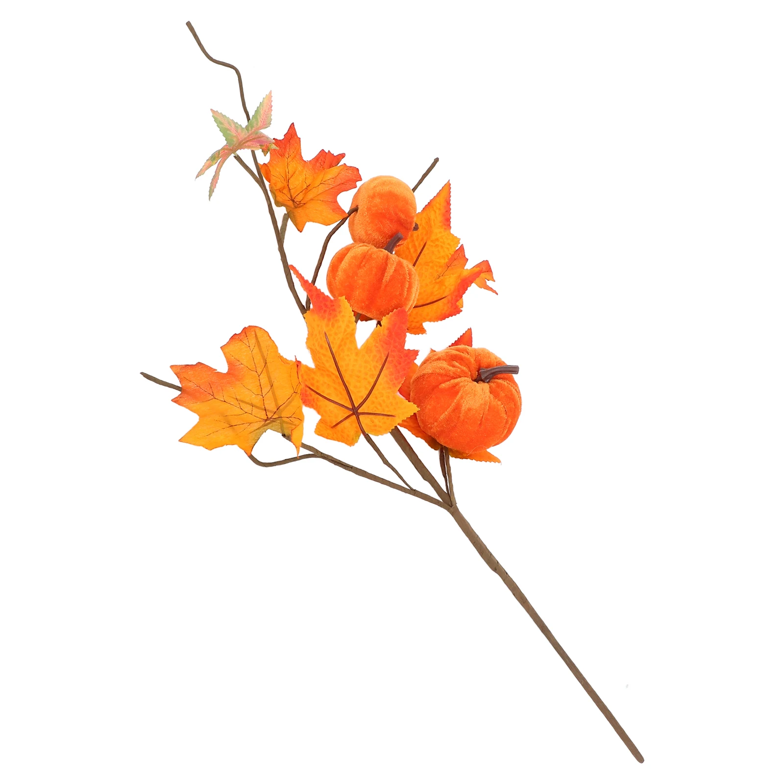 

Artificial Pumpkin Decor Festive DecorPumpkin Artificial Pumpkin Branches Fall Berry Maple Branches for Vases Layout Household