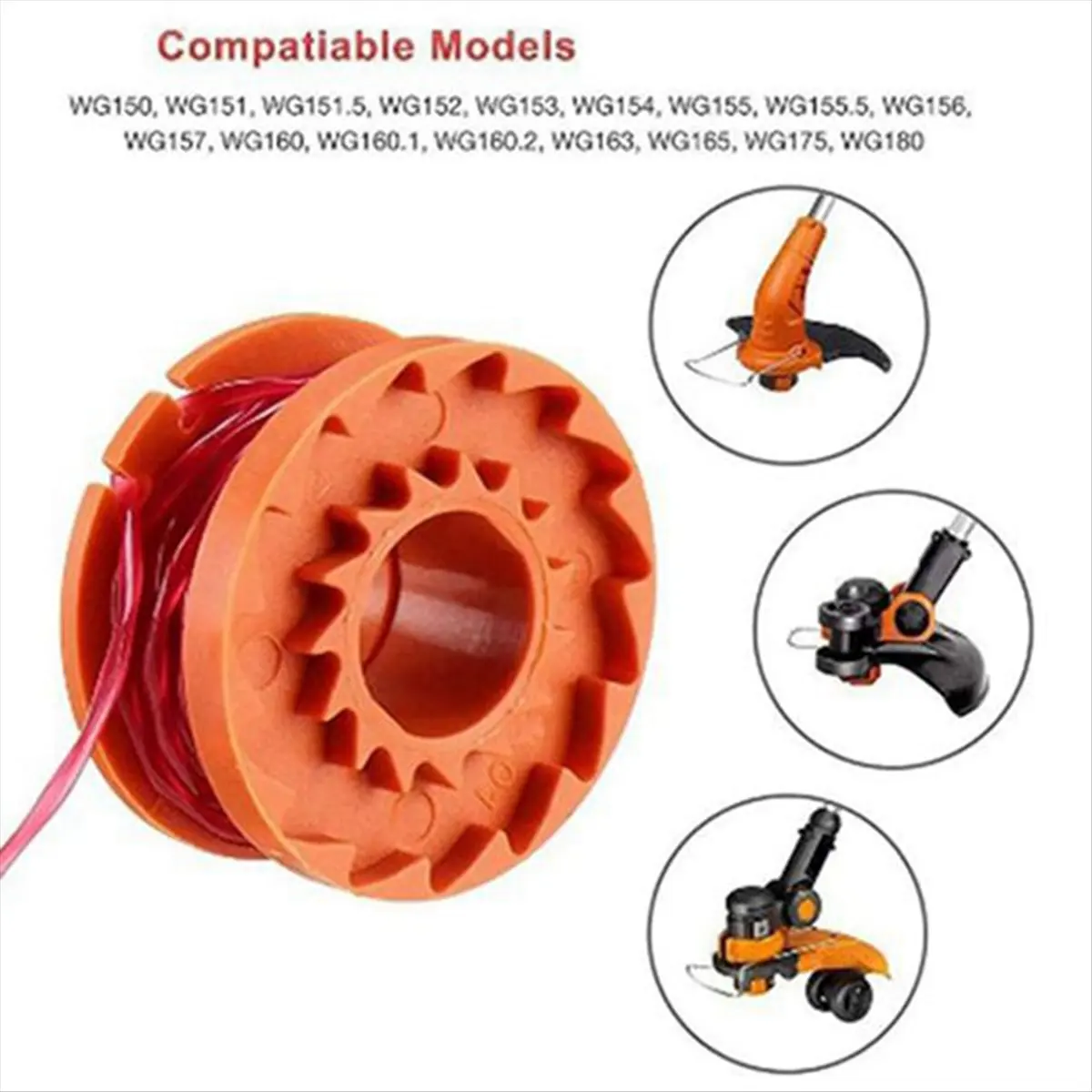 Y17A 15pcs Replacement 10ft Grass Trimmer Line Spool, Edger Line Spool Compatible Model for WA0010