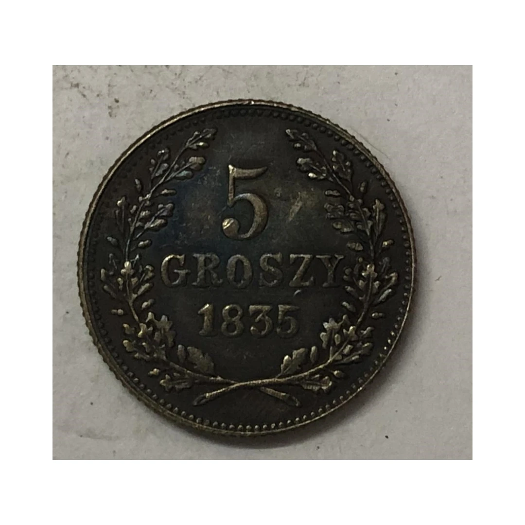 Poland 1835 Free city of Krakow 5 Groszy Coin Copy