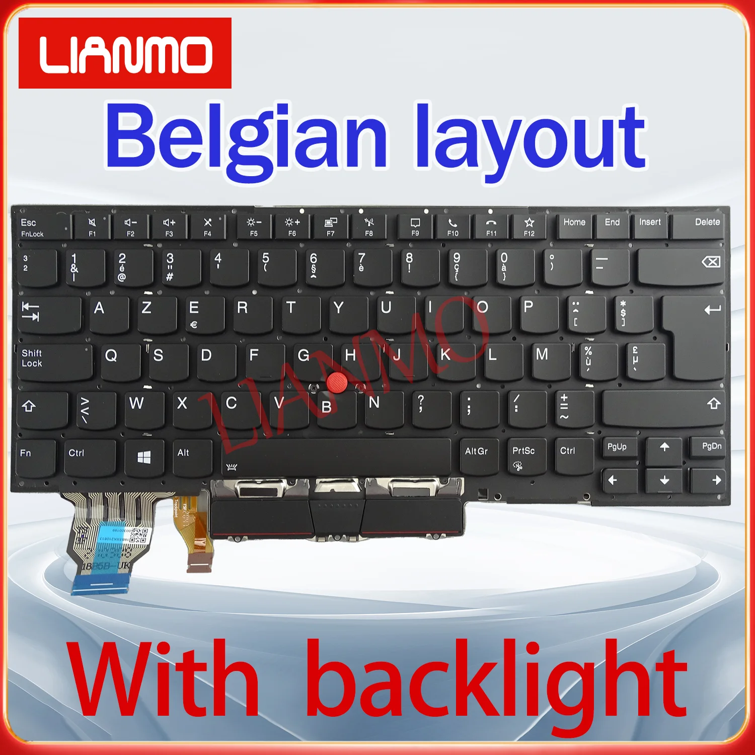 BE/BG/CAFR/CZSK/SP/FR/IT/PT/SI/TR/UK Layout for Lenovo ThinkPad X1 Carbon 7th 8th Gen/X1 Yoga 4th 5th Keyboard