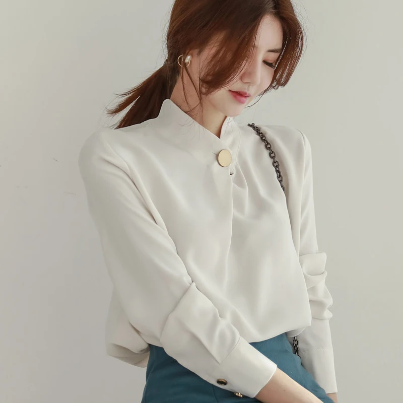 Womens Tops And Blouses Long Sleeve Chiffon Blouse Shirt Fashion 2024 Women Blouse Office Shirt Women Tops Blusas Clothes A518