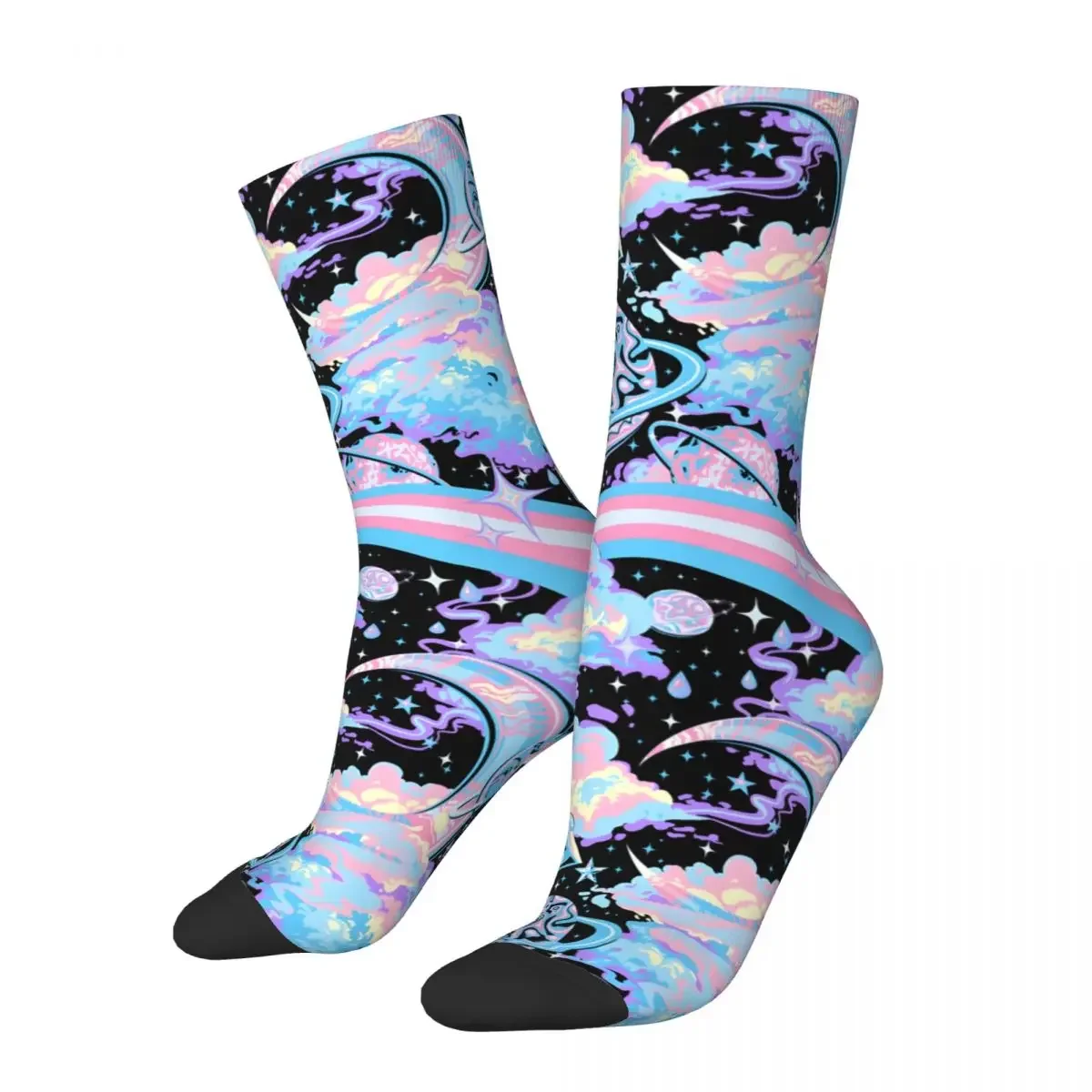 Trans Pride Men's Socks Retro Harajuku Street Style Novelty Casual Crew Sock