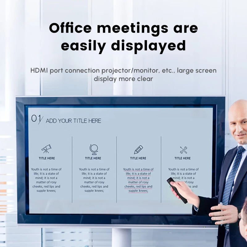 UGREEN USB C Hub 5 in 1 USB Type C Multiport Adapter Dock with 4K HD-MI 3 USB 3.0 Ports