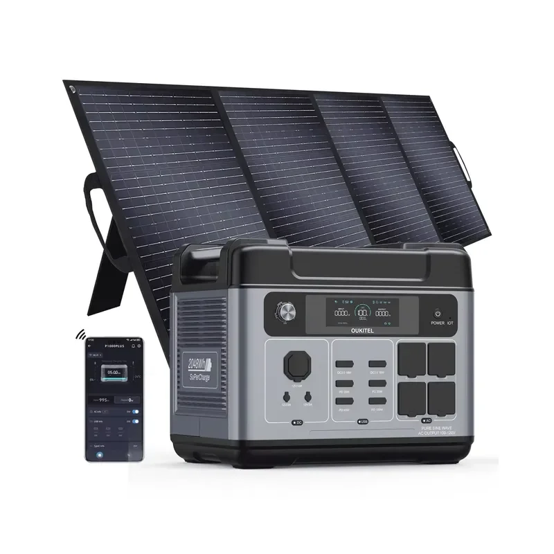 BOLRZO OUKITEL 2400W standby power station US European Union stock 2048Wh portable solar generator household