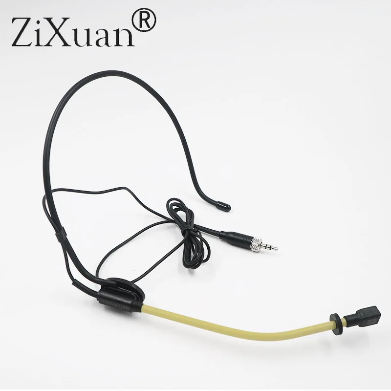 Professional Unidirectional XLR 4-PIN Headworn Headset Microphone For Shure Wireless Beige Mini XLR Microphone Head
