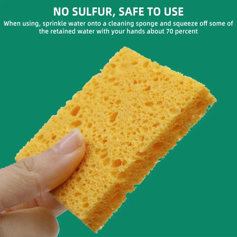 5 Pcs Soldering Iron Tips Cleaning Sponge Cleaner High Temperature Enduring Condense Sponge for Welding Tips Cleaining Tool