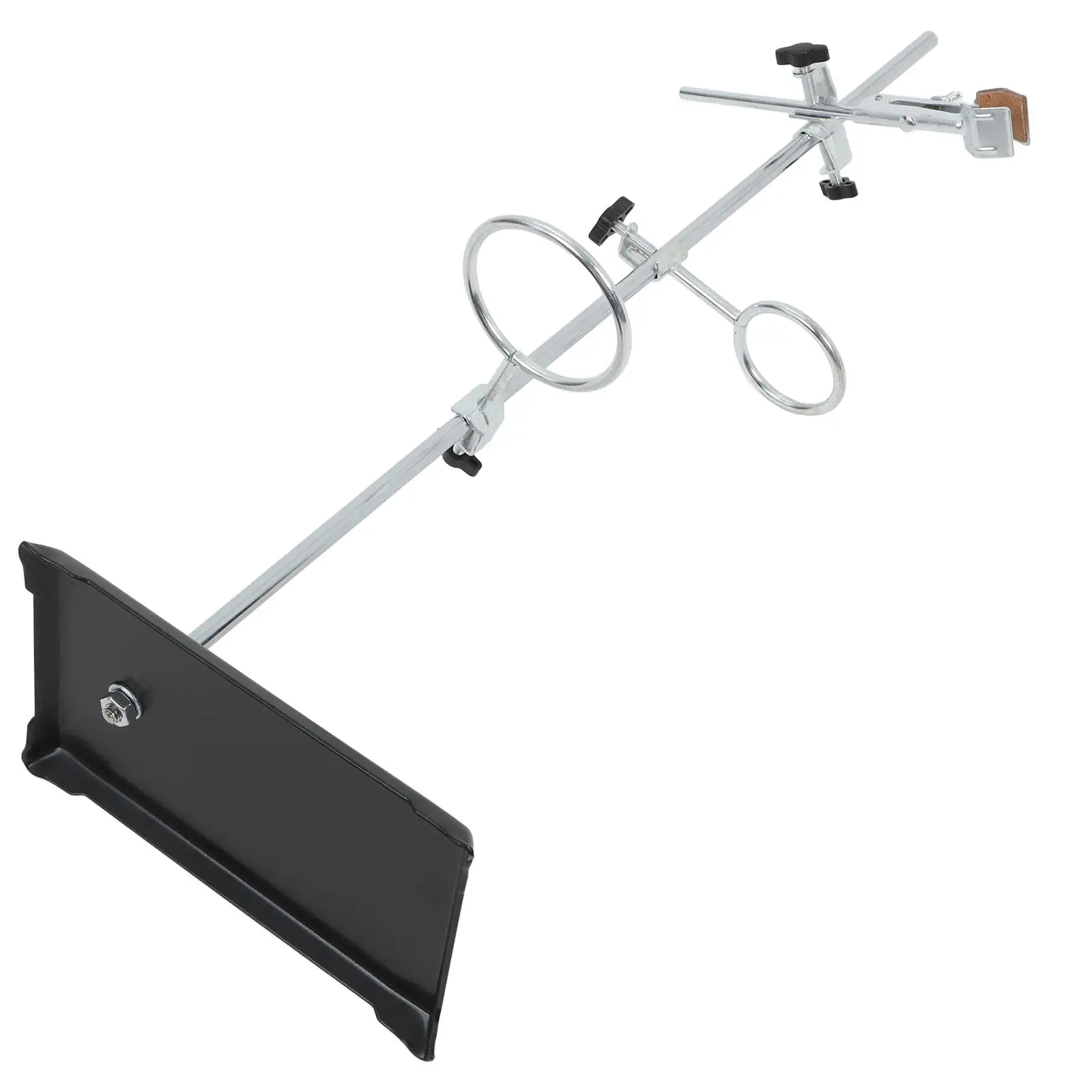 

Iron Stand 40cm Square Base Lab Equipment Ring Clamp Table Rod Set Stainless Steel Test Tube Holder Chemistry Lab Clamps
