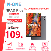 N-one NPad Plus Android 13 10.36'' Display Tablet PC MTK8183 Octa Core 2.0GHz 8GB+128GB 2000x1200 2K FHD IPS Dual Wifi BT5.0