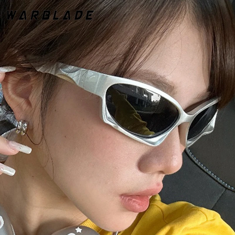 

Y2K Cyberpunk Luxury Design Cool Irregular Women's Sunglasses Hipster Cyberpunk Men Sunglass Outdoor Driving Shade Goggles UV400