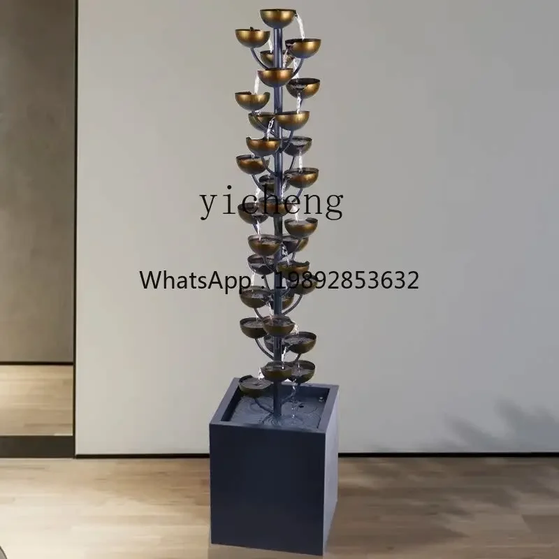 Lucky Interior Decoration Humidifier Light Luxury High-end Living Room Multi-layer Water Feature