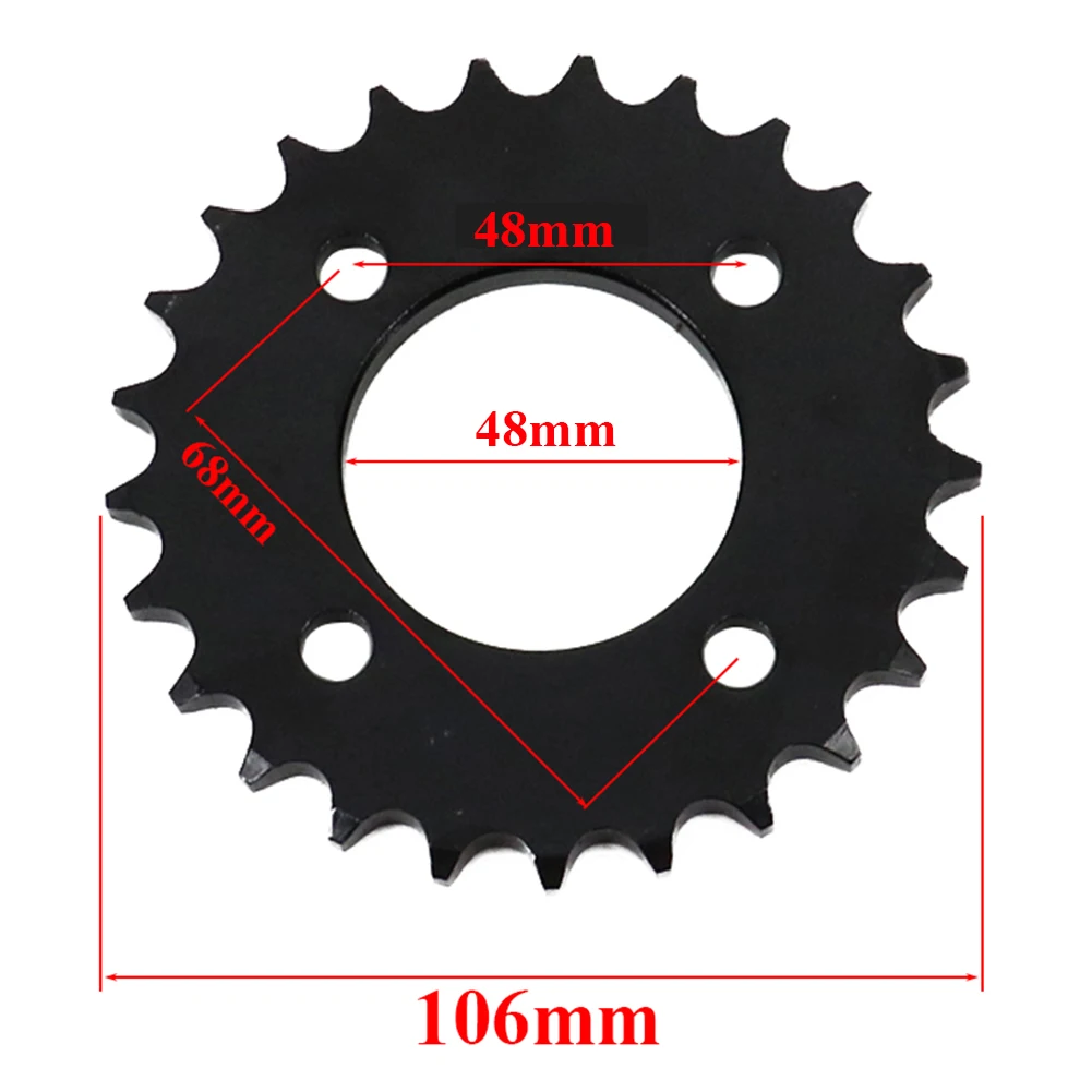 Chains 25T 428 25 Teeth Motorcycle Chain Sprockets Rear Back Sprocket Cog For 110cc 125cc 140cc Dirt Pit Bike Go-kart Buggy