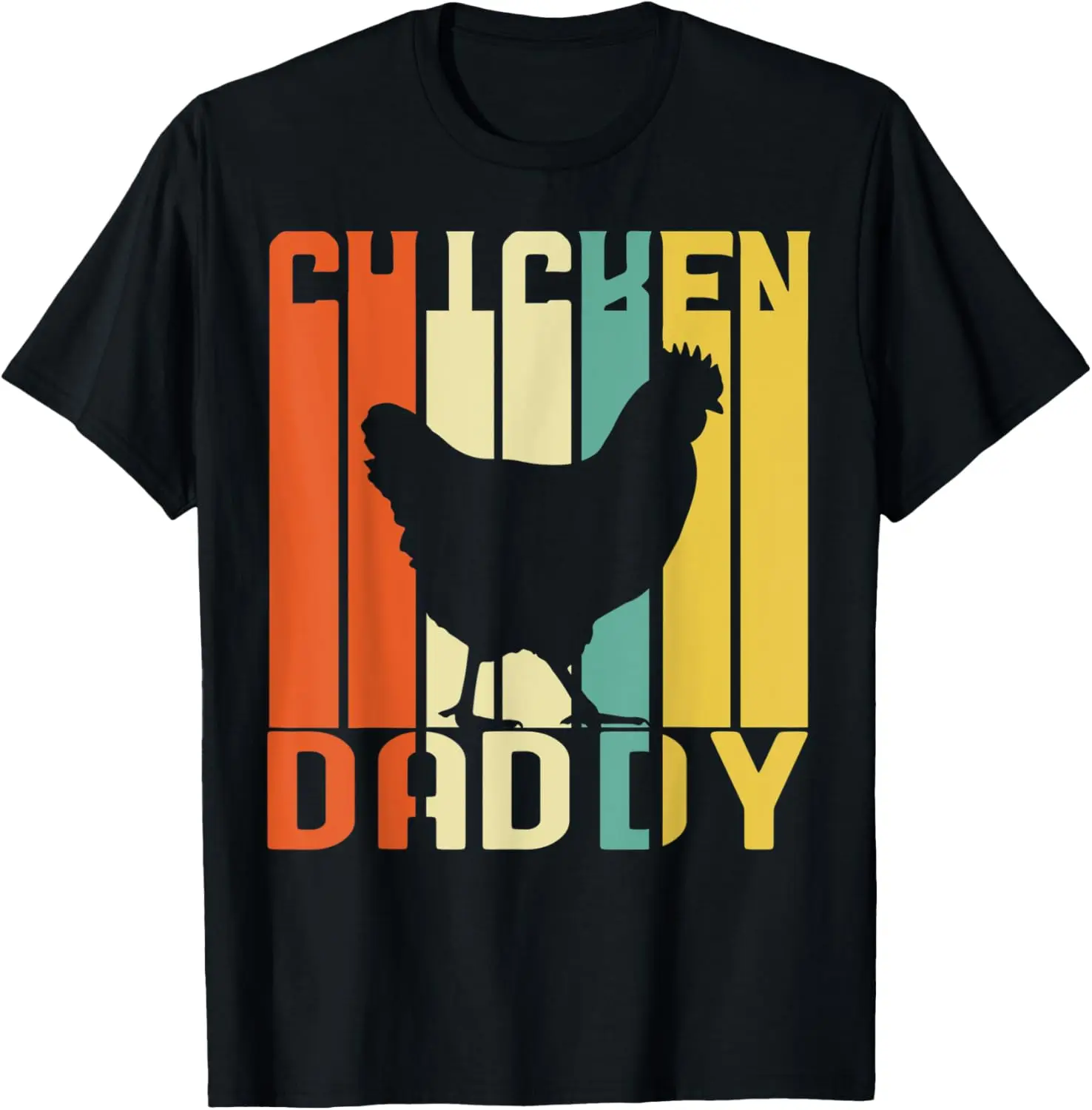 Cool Chicken Daddy Shirts For Men Chicken Dad Farmer Poultry T-Shirt