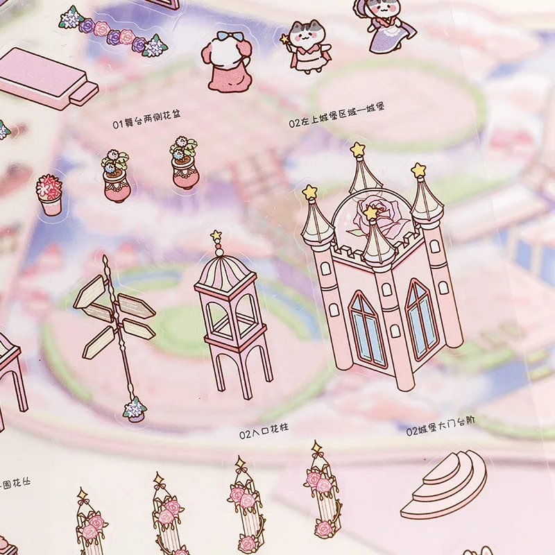 クリエイティブな動物園シーンステッカー、静かな本のDIY、手作り親子インタラクティブクラシックおもちゃ、ステッカーゲーム素材