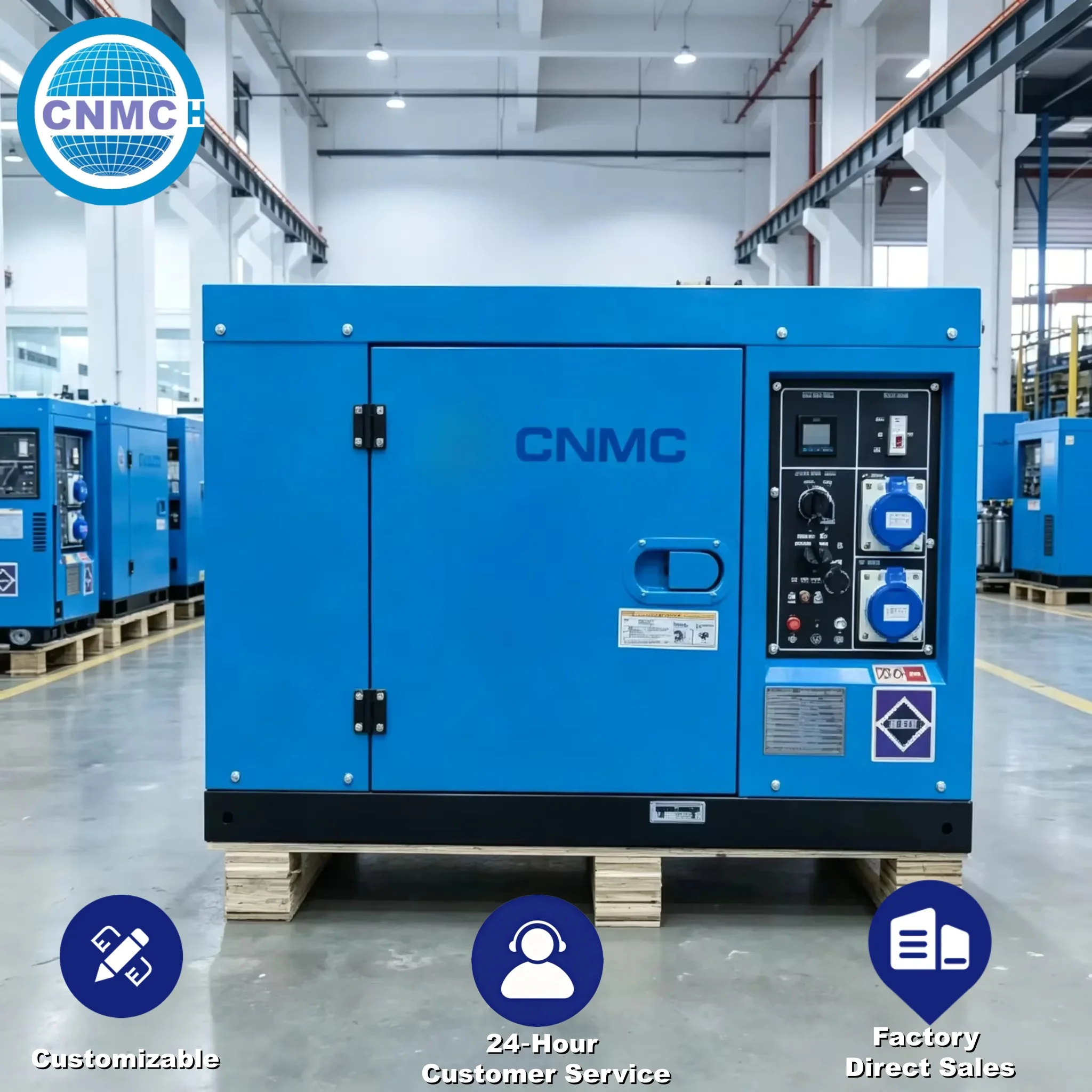 3KW 5KW 6KW 7.5KW 9KW Silent Diesel Generator Electric Portable Generator 110V 220V Generators for Home Electricity CE Certified