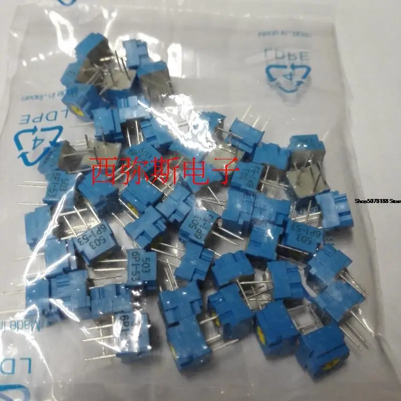 

100% оригинальный японский TOCOS одноповоротный регулируемый резистор gf063p1-b503k b50k потенциометр 10 шт.