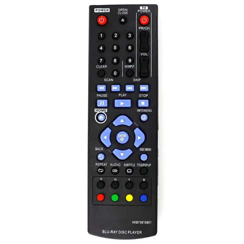 AKB73615801 Remote Control Replace For Blu-Ray Disc DVD Player BD220 BD630 BP125 BP125N BP200 BP220 BP220N BP320N BP325 BP320