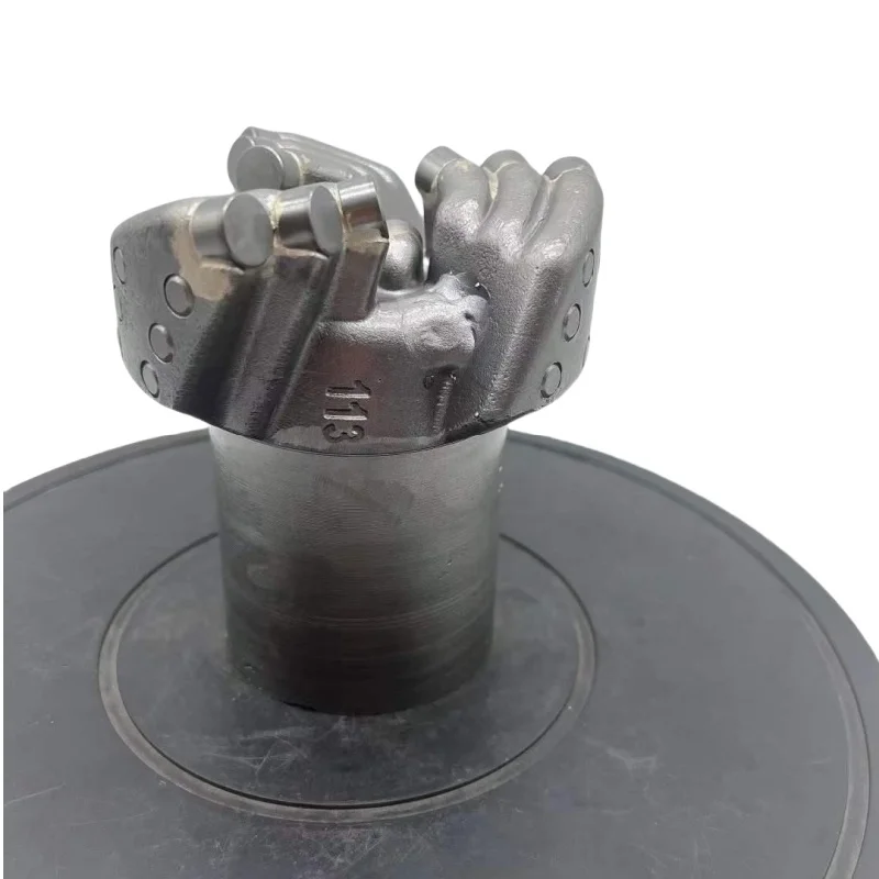 Spiral three-wing concave coreless drill bit highway high-speed rail subway exploration diamond geological drill bit tools
