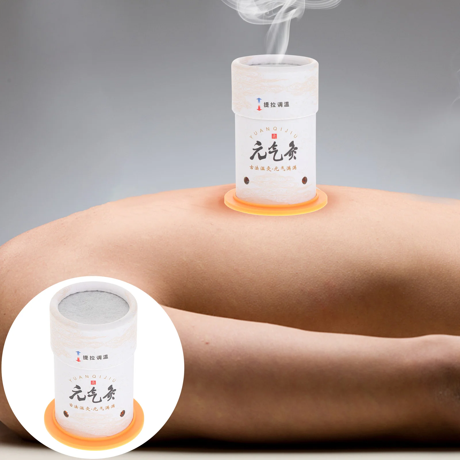 

2 Pcs Moxibustion Premium Material Temperature Controlled Filter Reduce Ash Smoke Prevent Burns Compact Portable Body