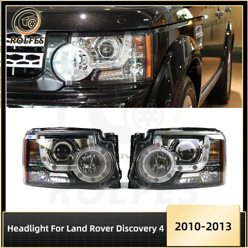 ROLFES Car Led Headlight Assembly LR023535 LR023536 LR023537 For Land Rover Discovery 4 Ll319 2010-2013 Car Accessories Exterior