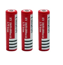 Li-ion 3.7V 6800mAh Battery Rechargeable for Flashlight Torch Headlamp