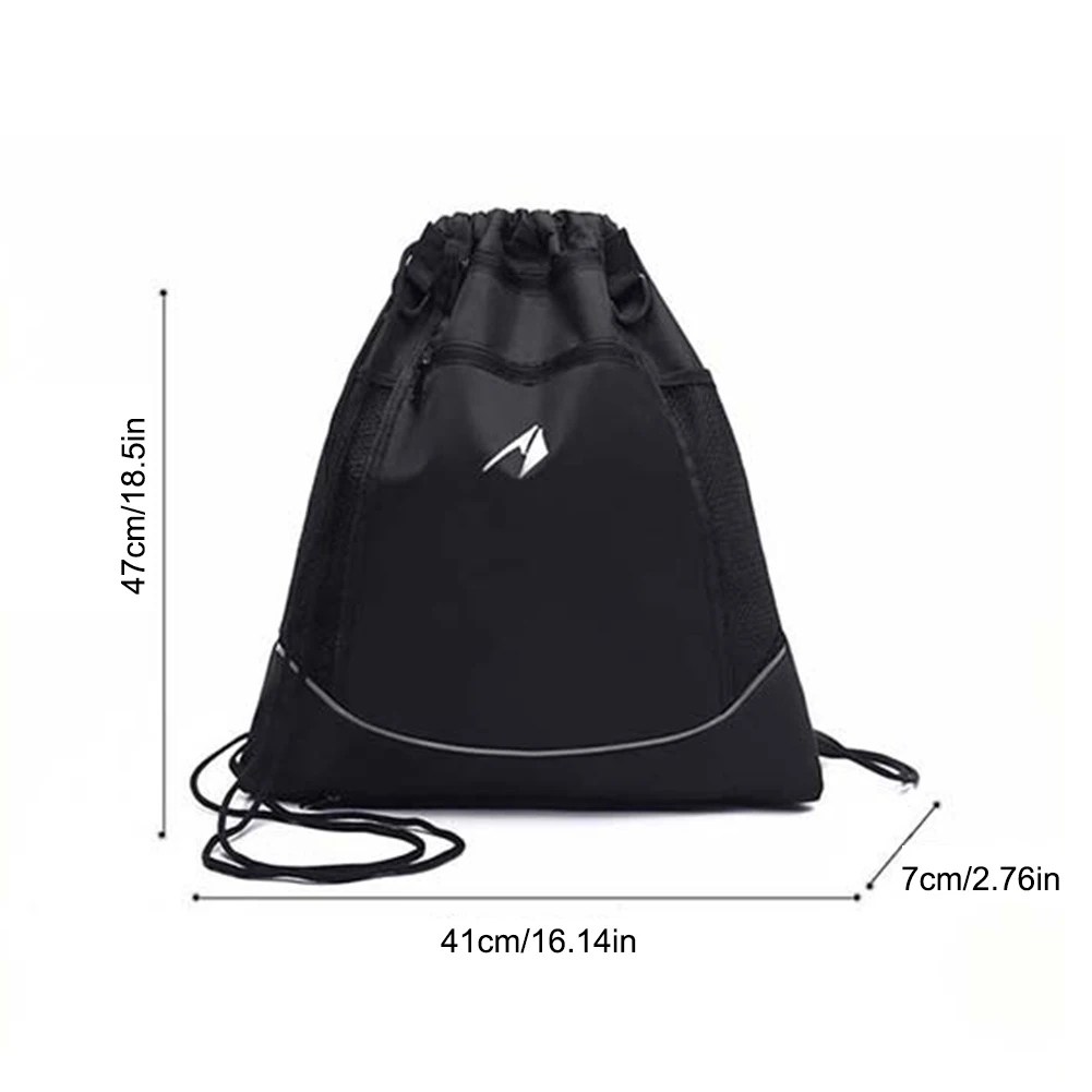 Mochila de Fitness con cordón para hombre, bolsa deportiva impermeable para baloncesto, fútbol, gimnasio, bolsa suave para senderismo natural