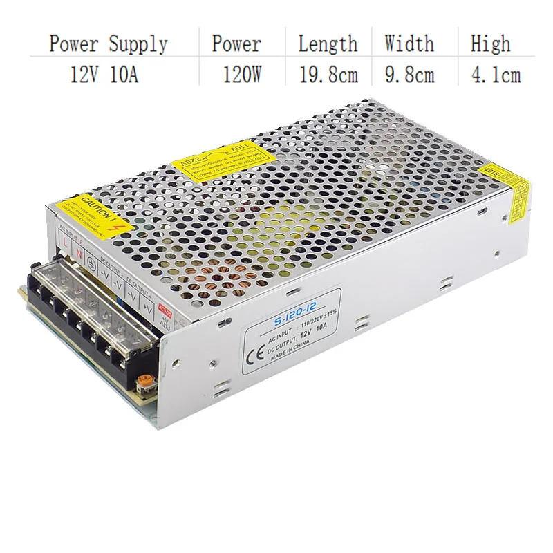 DC 12V 1A 2A 3A 5A 10A 15A 20A 30A AC 110V 220V Power Supply Transformer Switching LED Driver for Strip Light Switch Adapter A4