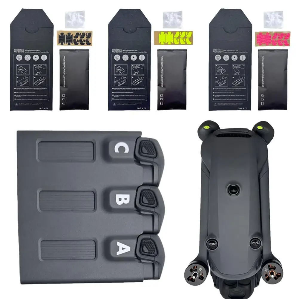 Drone antiderrapante anti-risco pé adesivos adesivos para dji mavic 4 pro anti-skid e anti-desgaste acessórios de bateria para dji flip