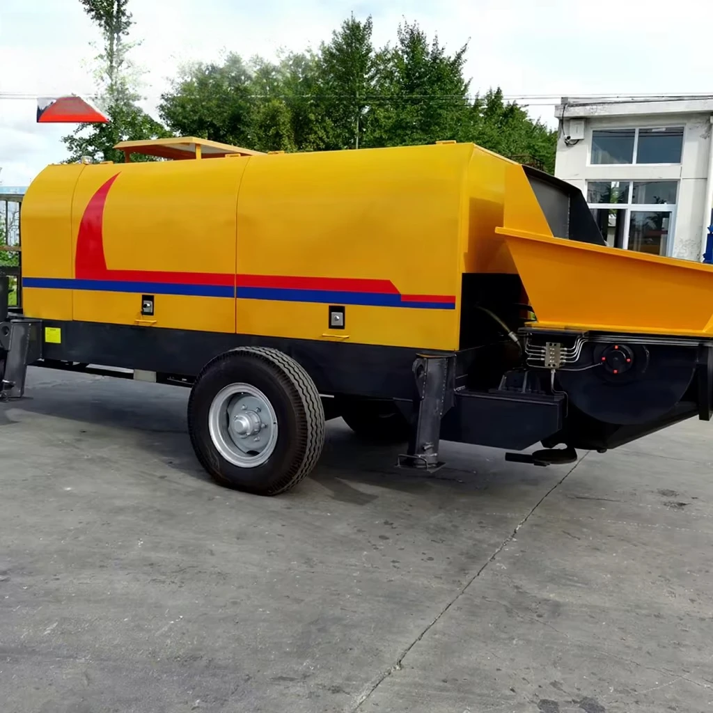 

Electric Concrete Pump with Hydraulic System Trailer Type Cement Pumping Machine for Construction Site