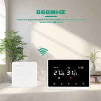 Smart Wifi Thermostat,Tuya RF Wireless Temperature Controller For Gas Boiler Water Heating,Works With Alexa Home Control-A77Z
