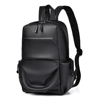 Mochila masculina de couro pu à prova d'água, para deslocamento e viagens, mochilas escolares, mini mochilas, bolsa muжstol© рюкзак