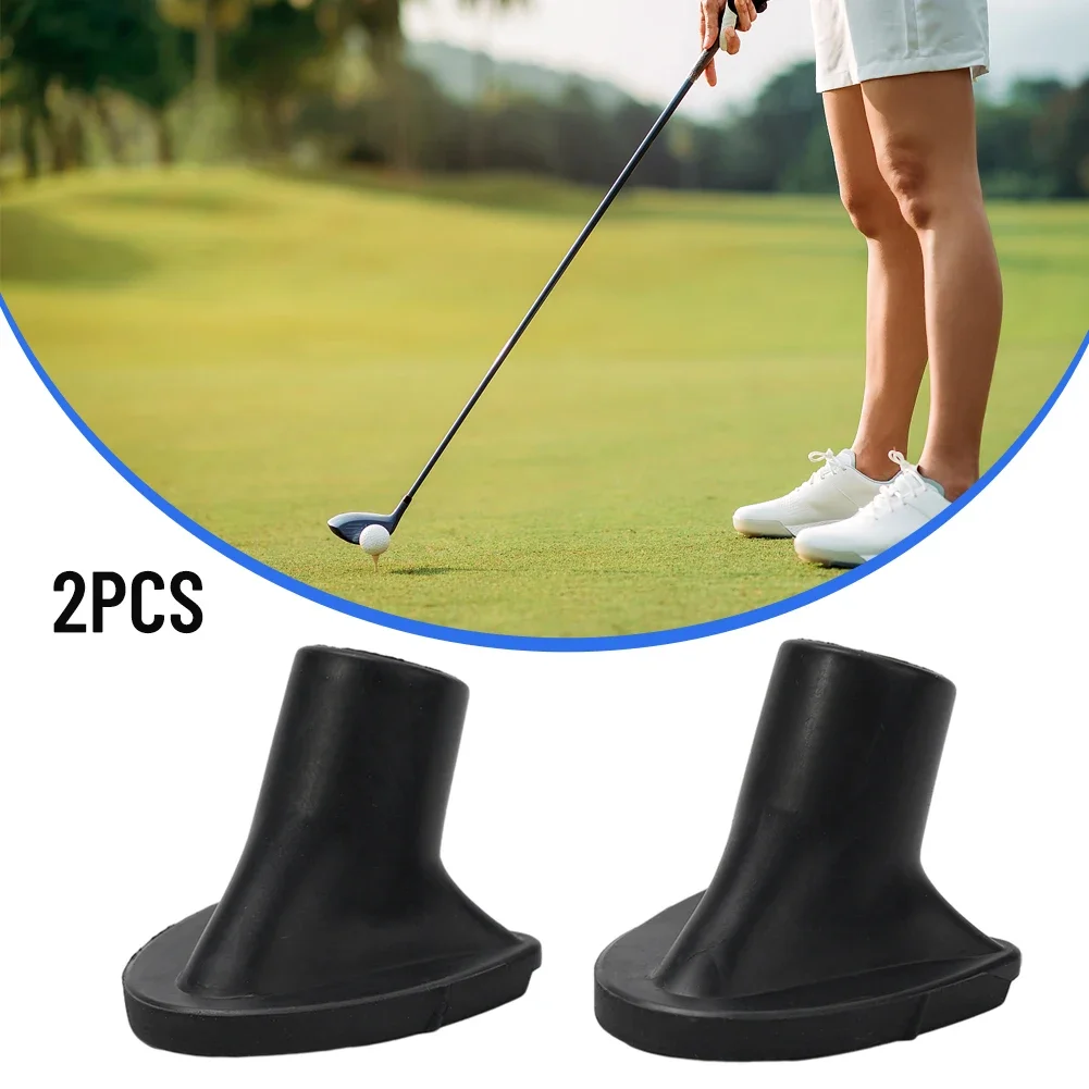 2pcs Golf Bag Feet Replacement Golf Bag Stand Rubber Feets Replaces Upgradeds Rubbers Material Easy Carry Golf Accessories