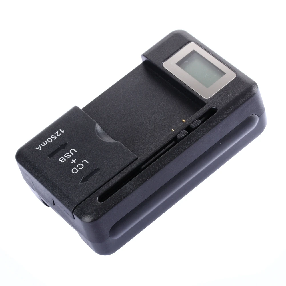 Universal Mobile Battery Charger LCD Indicator Screen with USB-Port for Cell Phone Chargers Battery Charging US Plug