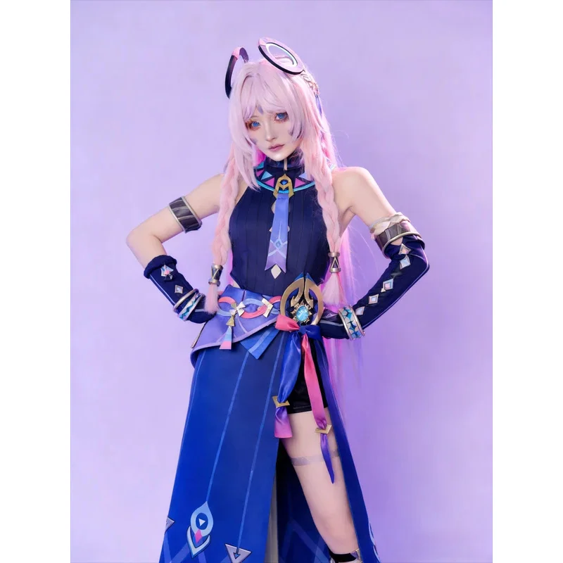 COSAnime Alois Trancy Cosplay Costume Purple Evening Dress Coat Tie Vest Shirt Wig Halloween Party Suit view 2