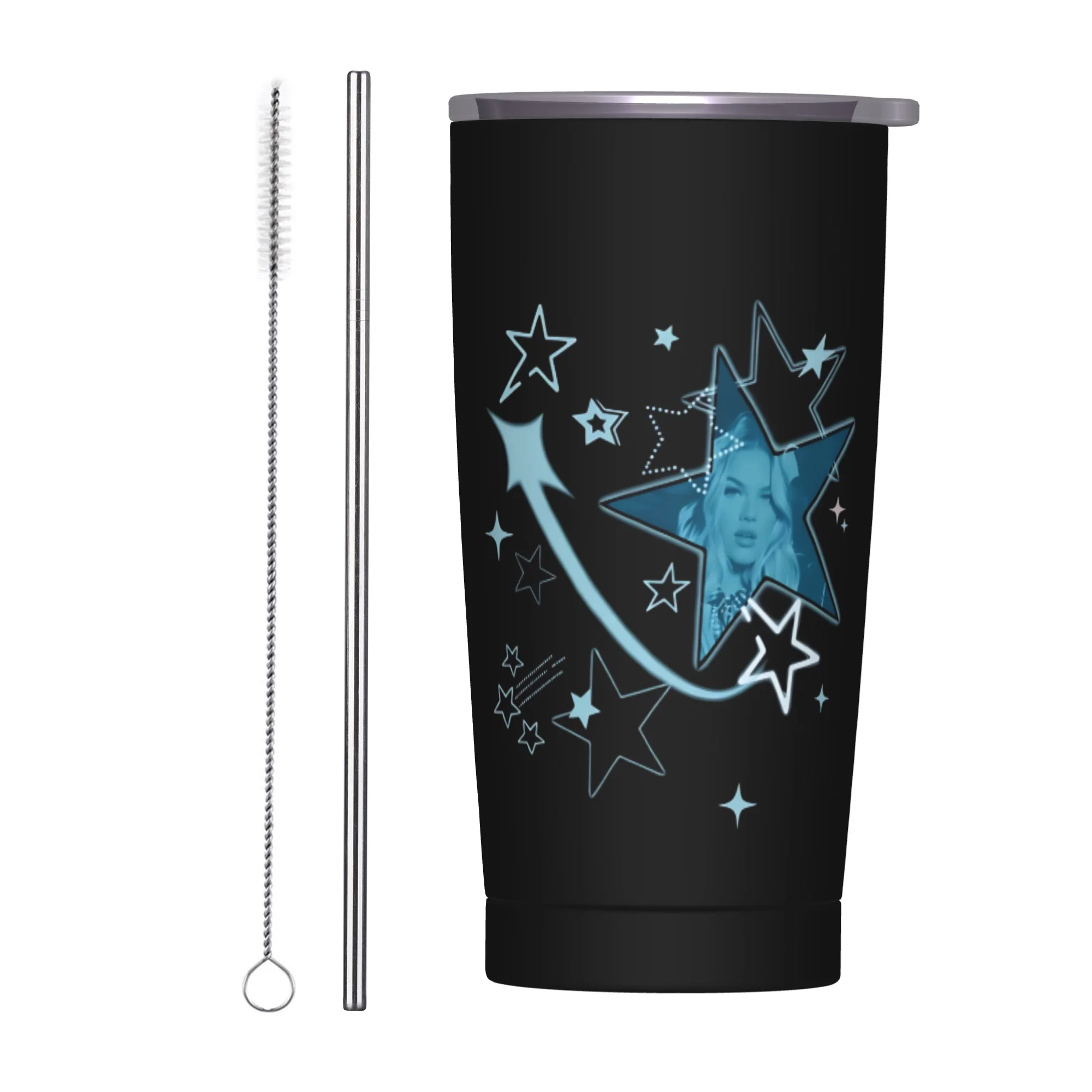 F-Freya Skye Singer Tumbler Vacuum Insulated  Coffee Cups Stainless Steel School Mug Hot Cold Drink